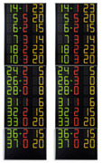Panneaux d'affichage lectroniques latraux pour l'affichage du numro de maillot, points et fautes/pnalits des 14 joueurs des 2 quipes/ tableaux lectroniques pour Basketball,Volleyball, Handball, Football en salle
